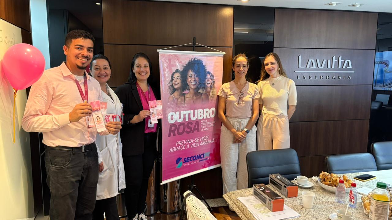 Outubro Rosa: Palestra na Lavitta Engenharia Outubro Rosa: Palestra na Lavitta Engenharia